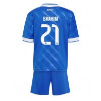 Stroje piłkarskie Real Madrid Brahim Diaz #21 Koszulka Trzeciej dla dzieci 2025-26 Krótki Rękaw (+ szorty)